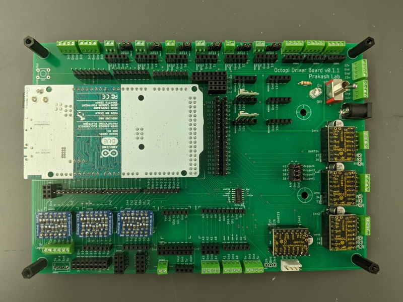 Photo of a monolithic PCB for the Squid microscope.